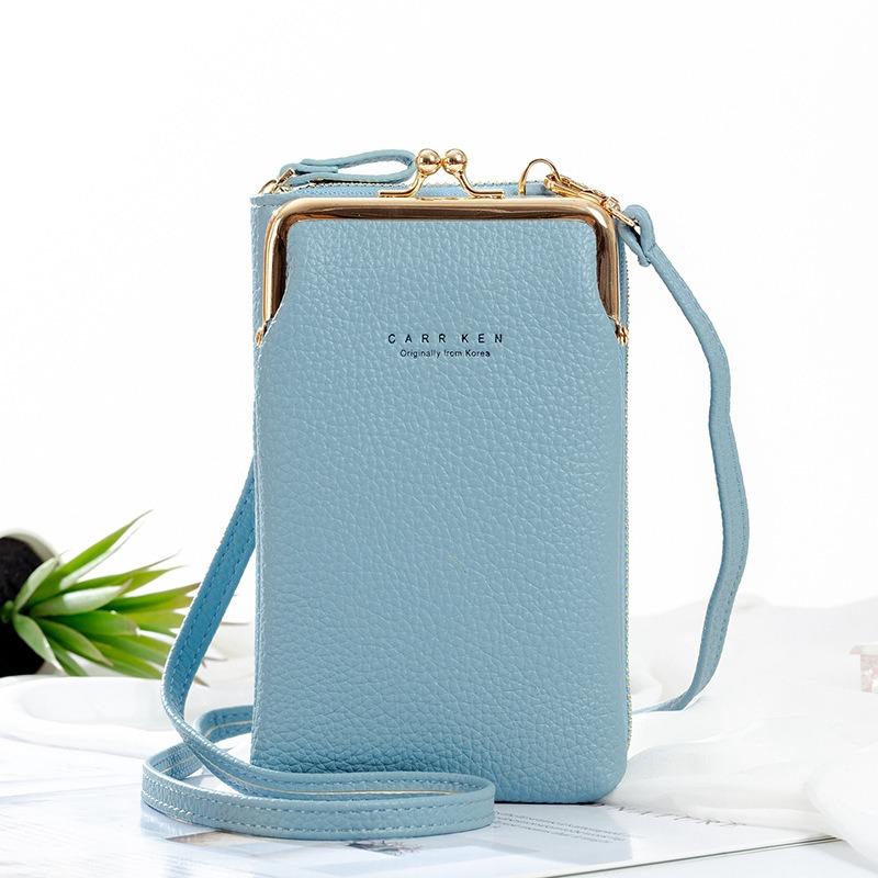 Women's Small Cross-Body Phone Bag PU Leather Mobile Cell Phone Holder Pocket Purse Wallet Sling Bag Mini Shoulder Bags