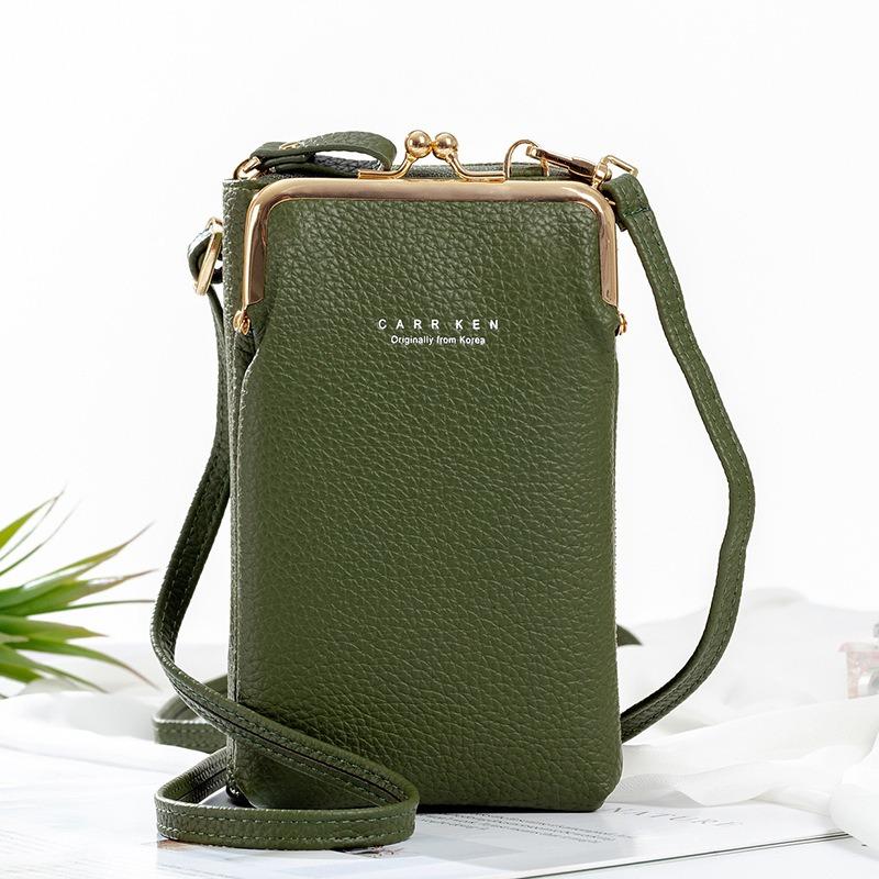 Women's Small Cross-Body Phone Bag PU Leather Mobile Cell Phone Holder Pocket Purse Wallet Sling Bag Mini Shoulder Bags