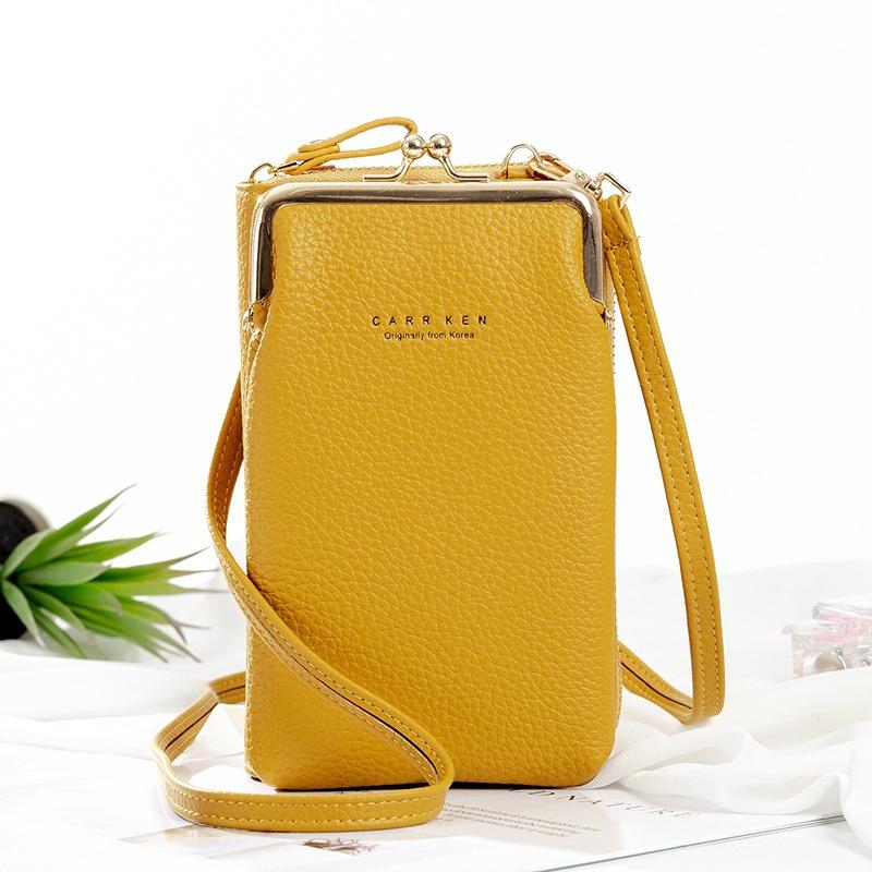 Women's Small Cross-Body Phone Bag PU Leather Mobile Cell Phone Holder Pocket Purse Wallet Sling Bag Mini Shoulder Bags